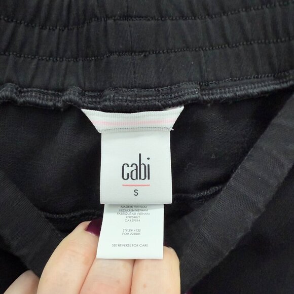 Cabi 4135 Veranda Lounger Black Elastic Waist Pull On Pants Womens size Small - Picture 2 of 8